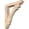 Ekena Millwork Merced Slat Smooth Bracket w/ Offset Brace, Douglas Fir, 5 1/2"W x 28"D x 32"H BKT0604X28X32MRC06SDF - alternate 1